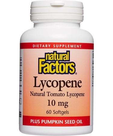 Natural Factors Lycopene 10mg - 60 Softgels | Antioxidant Support & Heart Health - Buy Online on GoSupps.com