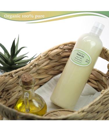16 Oz Premium Organic Cold Pressed Palm Oil - Pure & Natural - Buy Online on GoSupps.com