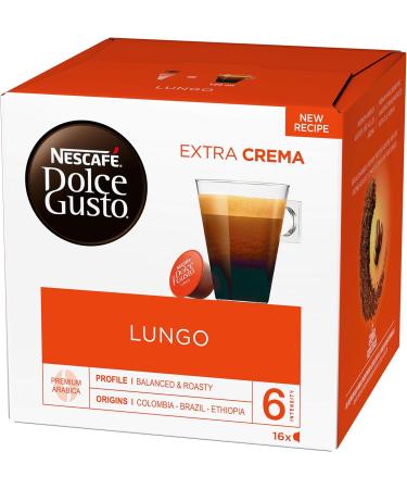 Nescaf Dolce Gusto Cafe Lungo 16 Capsules (Pack of 3 Total 48 Capsules 24 servings) - Buy Online on GoSupps.com