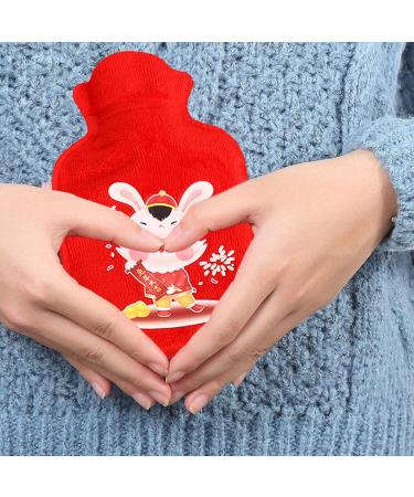 Povanjer Cute Hot Water Bottle | Winter Handwarmer Pad | Safe Christmas Gift for Pain Relief | Year of the Rabbit 2023 - Buy Online on GoSupps.com