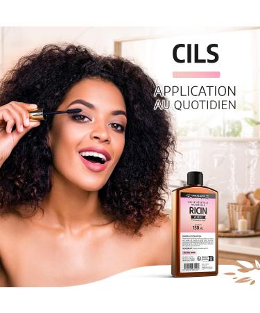 Castor Oil 150 ml Orgaliane Pure and Natural Beard Hair Eyelashes Nails Skin. - Buy Online on GoSupps.com