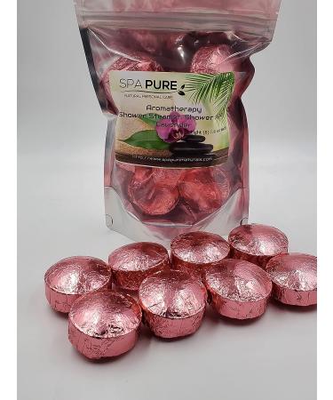Spa Pure Aromatherapy Shower Steamers - Set of 8 Shower Bombs with Lavender Essential Oil for Mood Transformation - Buy Online on GoSupps.com