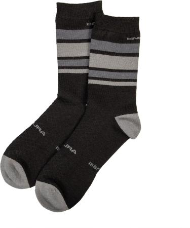 Endura BaaBaa Merino Stripe Men's Cycling Socks - SM Matte Black | Premium Comfort & Performance for Cyclists | International Shipping Available - Buy Online on GoSupps.com