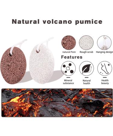 Uoking Pumice Stone for Feet - 2 PCS Natural Lava Scrubber & Callus Remover - Buy Online on GoSupps.com