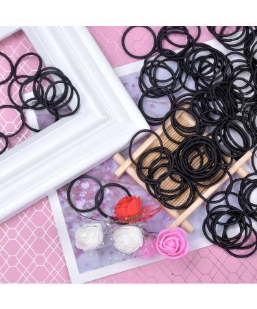 Avodova 200-Piece Black Elastic Hair Ties Metal-Free Thin Ponytail Holders for Women & Girls - Buy Online on GoSupps.com