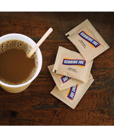 Genuine Joe-70470 Turbinado Cane Sugar Packets- Brown | Natural Sweetener for Coffee & Tea - Buy Online on GoSupps.com