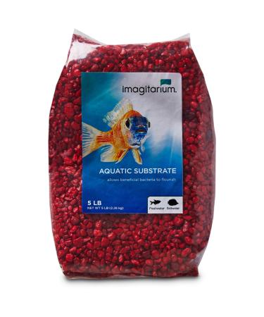 Petco Brand - Imagitarium Strawberry Red Aquarium Gravel 5 Pound (Pack of 1)