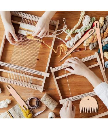 LUTER 7Pcs Wood Hand Loom Stick Set - DIY Handcrafts Tools for Knitting Crafts - Buy Online on GoSupps.com