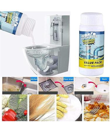 Wild Tornado Pipe Dredge Deodorant Powerful Sink and Drain Cleaner Pipe Cleaner Quick Foaming Toilet Cleaner Dredge Agent for Kitchen Toilet Pipes Dredging (3PCS) - Buy Online on GoSupps.com