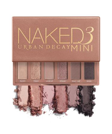 Urban Decay Naked3 Mini Eyeshadow Palette - Pigmented Eye Makeup Palette For On the Go - Ultra Blendable - Up to 12 Hour Wear