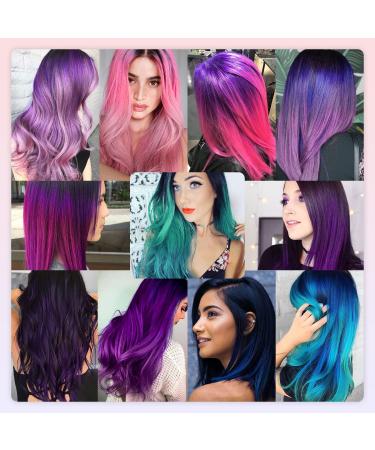 20 PCS Colored Hair Extensions - Ladyamz Ombre Party Highlights Clip-in Synthetic Hairpieces for Girls, Women, Kids - 22 inch - Buy Online on GoSupps.com