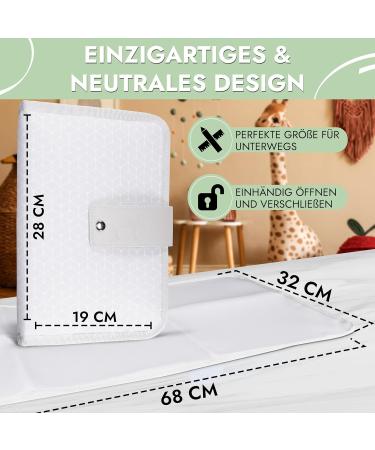 Carmello Diaper Bag with Diaper Pad - Test Winner High-Quality Anti-Allergic Canvas Includes eBook - Best Gift for Baby Practical Beige Baby Bag for Travel - Buy Online on GoSupps.com