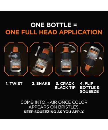 L'Oreal Paris Men Expert One Twist Mess Free Permanent Hair Color - Real Black 02 - Ammonia Free Dye to Cover Grays - Easy No Mix Application - 1 Kit - Buy Online on GoSupps.com