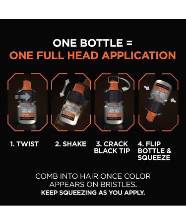 L'Oreal Paris Men Expert One Twist Mess Free Dark Brown Hair Color - Ammonia Free, Covers Grays, Easy Application - 1 Kit - Buy Online on GoSupps.com