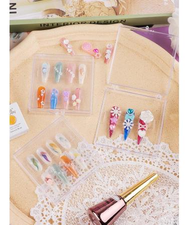 63 PCS Press on Nails Packaging Set Kalolary Clear Nail Tips Display Storage Box Set Including Packaging Boxes Double Sided Tape and Transparent Nail Display Stand Holder for Press on Nail Business 63 Piece Set - Buy Online on GoSupps.com