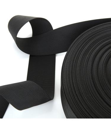 ZOEYES 2 Inch Heavy Duty Nylon Webbing - 50 Yards Black Strap for Dog Leash, Collars, Seat Belt, Backpack, Outdoor DIY Gear Repair - Buy Online on GoSupps.com