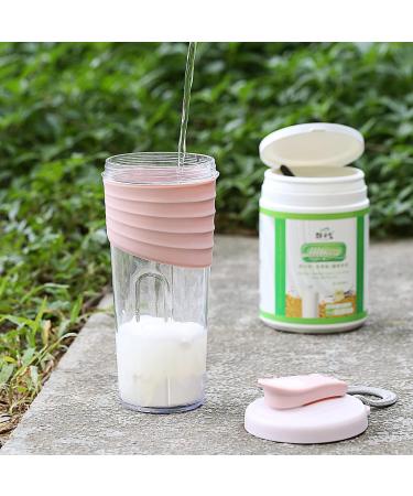 OUOUMUF Protein Shaker 700ml - BPA-Free Durable & Odor-Neutral Cup for Creamy Fitness Shakes - Modern Transparent Pink Design - Buy Online on GoSupps.com