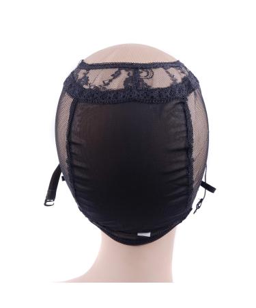 4X4 U-Part Lace Wig Caps | Adjustable Straps for Wig Making | Black M (54cm) - Perfect for DIY Wigs - Buy Online on GoSupps.com
