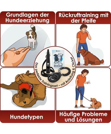 Weidebach 2.0 Dog Whistle - Improved Tone & Clicker Set for Effective Recall Training - 2 Black Pieces Treat & E-book Included - Buy Online on GoSupps.com