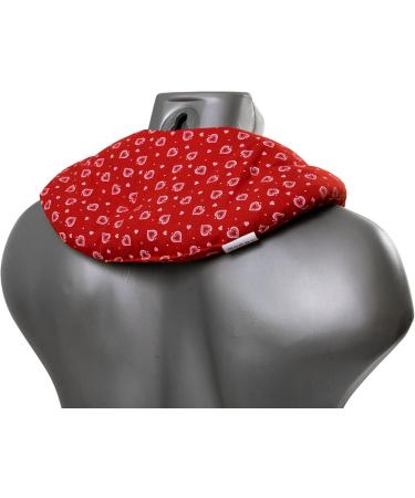 Shop Grape Seed Neck Pillow - Chambers Hearts Red | Heat Pad for Neck & Relaxation - Buy Online on GoSupps.com
