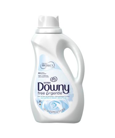 Downy Free & Gentle Liquid Fabric Conditioner (Fabric Softener) 51 FL OZ