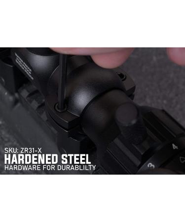 Monstrum Tactical 1 Medium Profile Scope Ring Set for Picatinny/Weaver Rails - Buy Online on GoSupps.com