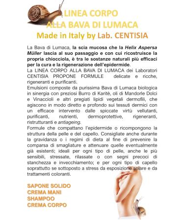 Centisia Snail Slime Body Cream 150ml Natural Firming Cream Moisturizing Protective and Firming Shea Butter Vegetable Oils and Vitamins Also Suitable for Pregnancy - Buy Online on GoSupps.com