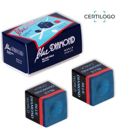 Blue Diamond Pool Cue Chalk with Certilogo Protection - 4 pcs by Longoni - Buy Online on GoSupps.com