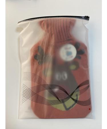 Durable 2L Hot Water Bottle with Reindeer Knitted Cover | Safe & Cozy Christmas Gift | 33x20cm - Buy Online on GoSupps.com