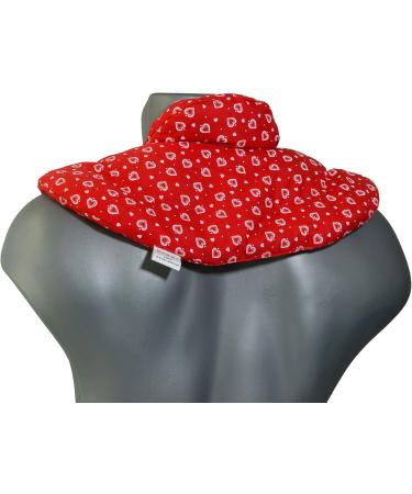 Shop the Best Neck Pillow with Stand-Up Collar | Hearts-Red Cherry Stone Heat Pad for Ultimate Comfort - Buy Online on GoSupps.com