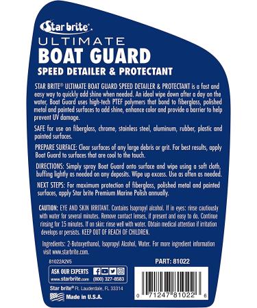 STAR BRITE Boat Guard Speed Detailer & Protectant - 22 Oz - Shine & UV Protection for Auto, RV, Boats - Buy Online on GoSupps.com