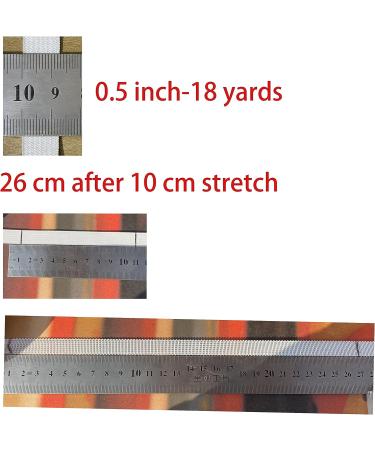 White Knit Elastic Spool - 1/2 Inch x 18 Yards Elastic Sewing Band - Buy Online on GoSupps.com