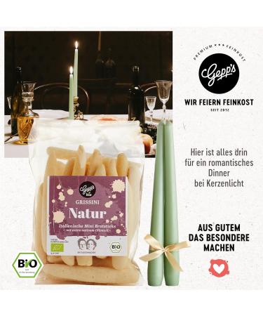 Gepp's Delicatessen Candlelight Dinner Surprise Bag | Romantic Gift Set with Heart-Shaped Pasta Organic Pesto Genovese & Italian Delicacies for Two - Buy Online on GoSupps.com