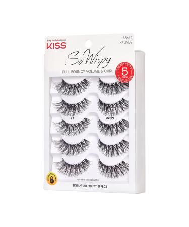 KISS So Wispy Lashes 5 Pair - Maximum Volume Multi Pack (Pack of 1) - Buy Online on GoSupps.com