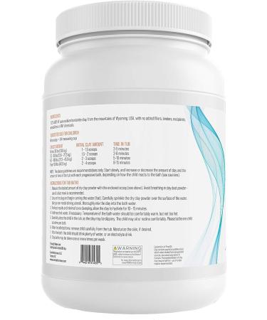 Kids Clear Cleansing Clay Bath Soak | 2 lbs 10 oz | 100% Pure Sodium Bentonite | Removes Toxins & Impurities - Buy Online on GoSupps.com