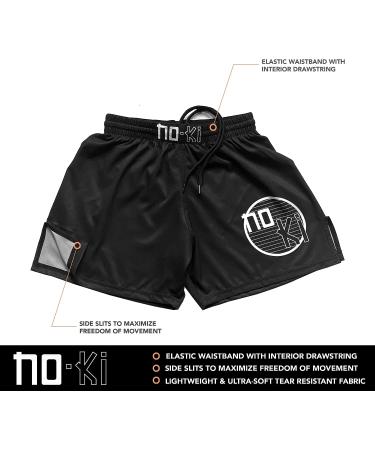 NOKi Jiu-Jitsu Shorts - Large Black | Premium BJJ Gear - Buy Online on GoSupps.com