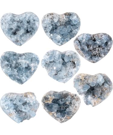 Nupuyai Natural Celestite Crystal Druse Rodstein - Irregular Cluster for Reiki Healing & Home Decoration | XL-2 - Buy Online on GoSupps.com