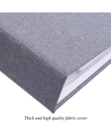 1DOT2 12x12 Large 3 Ring DIY Scrapbook Album with 30 Plastic Sleeves & 60 Pages - Gray Cover/White Pages for Baby, Travel, Wedding, Anniversary, Kids Adventures - Buy Online on GoSupps.com