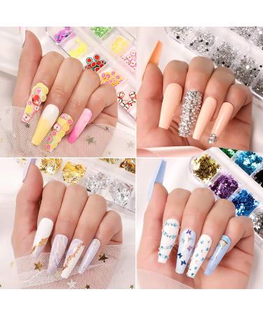 Teenitor Nail Art Decoration Kit - Brushes, Glitters, Rhinestones, Stickers & More - Buy Online on GoSupps.com