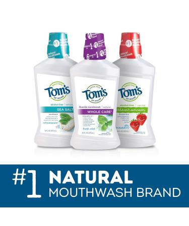 Tom's of Maine Children's Anticavity Mouth Rinse - Natural Silly Strawberry Kids Mouthwash 16 Ounce - International Shipping Available - Buy Online on GoSupps.com