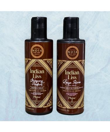  NOIA PARIS Indian Hair Straightening Indian Liss Amla Amazon Oils & Indian Ginseng Protein Gold 200 ml for 2 Uses - Buy Online on GoSupps.com