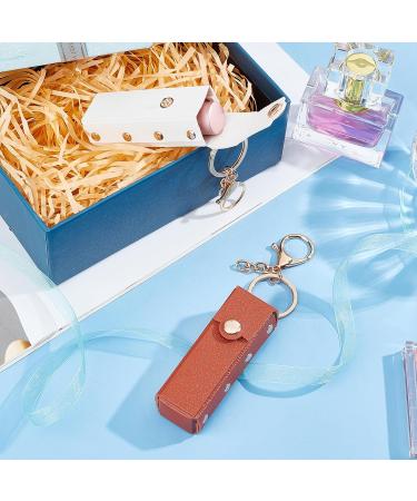 NICENEEDED 2 Pack Lipstick Organizer Keychain | Portable Leather Lipstick Case & Lip Gloss Bag for Women | Travel Storage Holder for Lip Balm & Lipstick - Buy Online on GoSupps.com