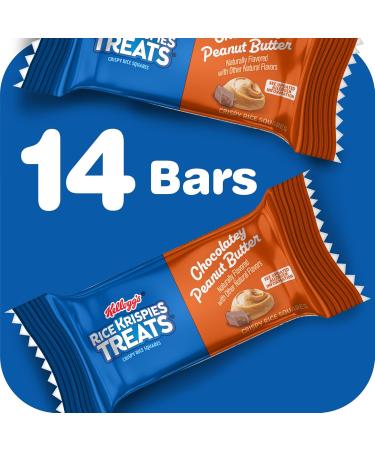 Rice Krispies Treats Cubes de riz croustillants pour enfants collations au chocolat beurre d'arachide bo te de 283 5 g (14 barres) - Buy Online on GoSupps.com