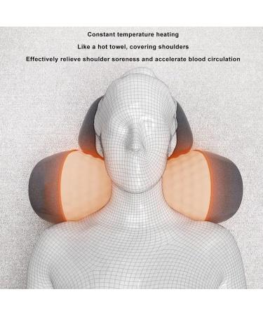Premium Memory Foam Neck Massager Cushion - Vibration & Heating for Relaxation | Perfect for Home & Travel Improves Sleep - Buy Online on GoSupps.com