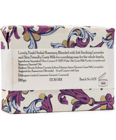 Clovelly Soap Co Natural Handmade Rosemary Lavender & Goat s Milk Soap Bar 100g - Buy Online on GoSupps.com