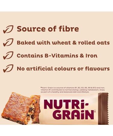  Kellogg's Kellogg's Nutri-Grain Breakfast Bakes Choc Chip 6 x 45 g - Buy Online on GoSupps.com