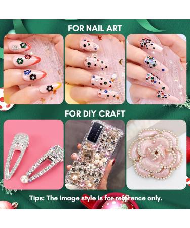 Makartt Red Crystal Nail Gems - Flat Back Rhinestones for DIY Nail Art & Makeup - Buy Online on GoSupps.com