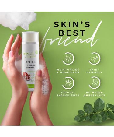  mysalifree Gentle organic and natural shower gel for sensitive skin - With rice germ oil - 200 ml - 100% certified organic cosmetic - Unique in the world - Organic + fragrance-free - Buy Online on GoSupps.com
