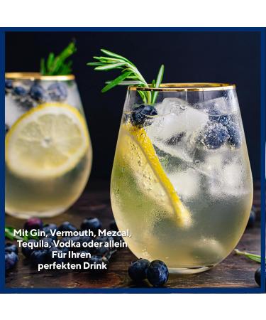 GEMELLii Blueberry Tonic Water - 4x200ml Bottles | Natural Ingredients | Sweetened with Agave Syrup | Made in Italy - Buy Online on GoSupps.com