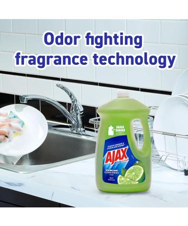 Ajax Ultra Liquid Dish Soap - Vinegar & Lime Scent - 90 oz Bottle (Pack of 2) | Sparkling Clean Dishes | International Shipping Available - Buy Online on GoSupps.com
